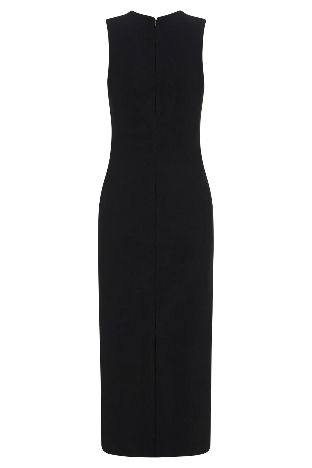 Frida Crepe Midi Dress - Black