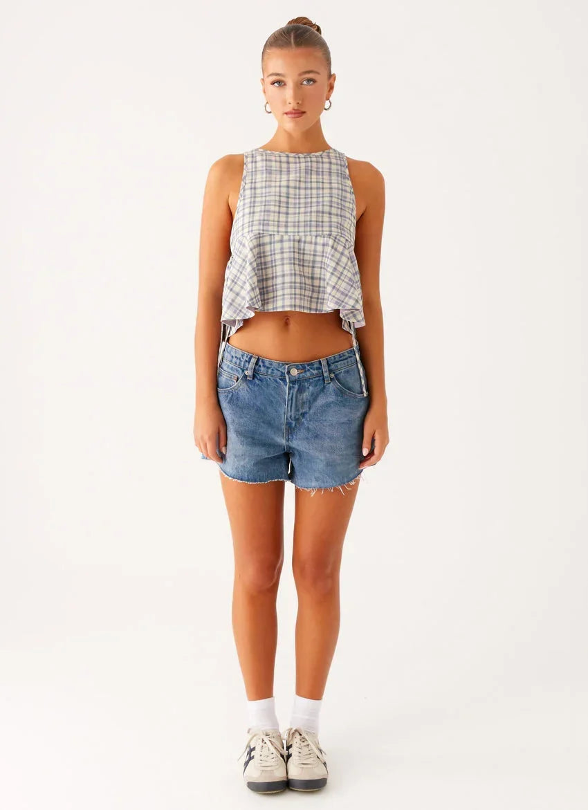 Osborne Halter Top - Check