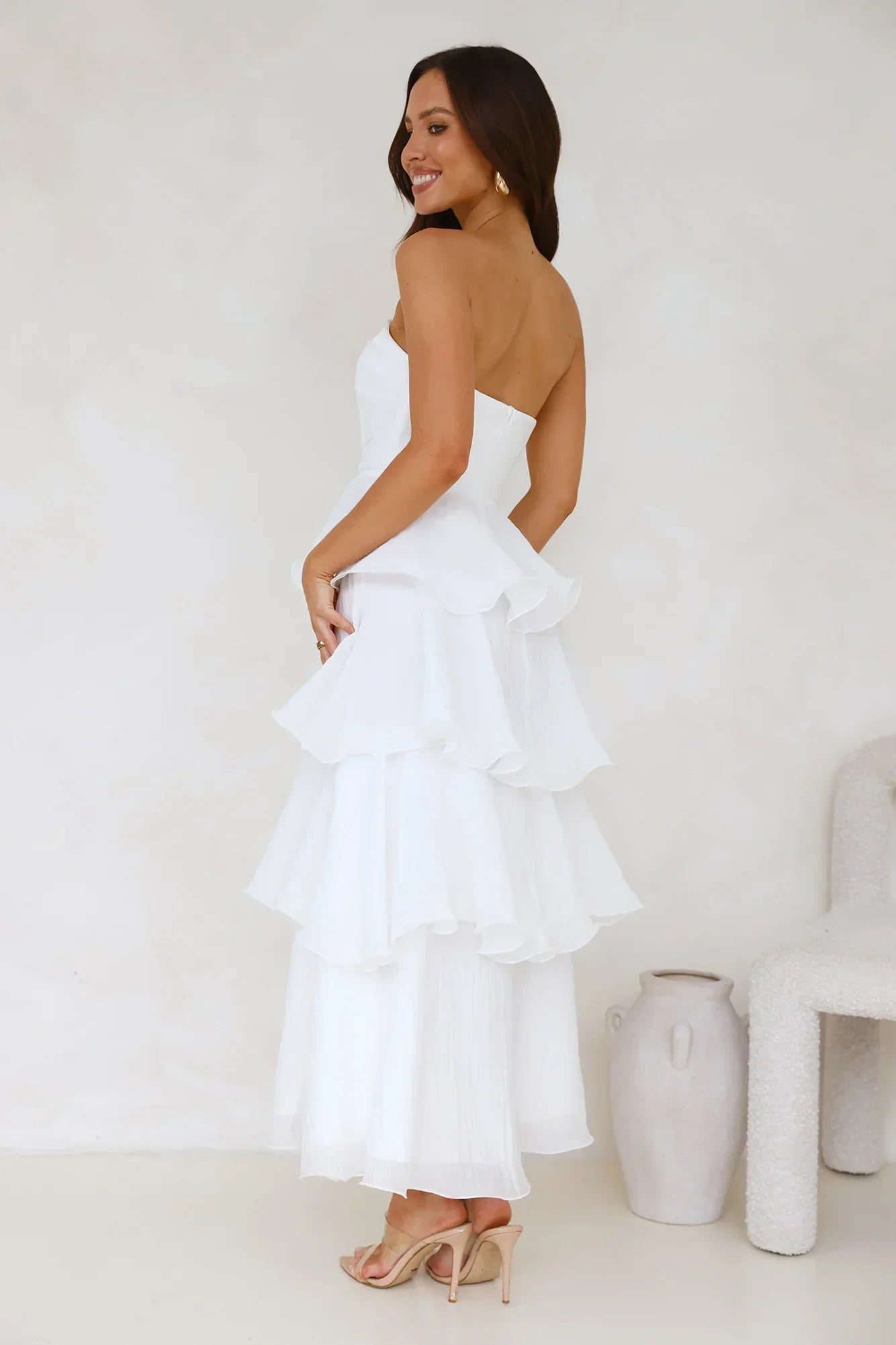 Wedding Adventure Strapless Maxi Dress
