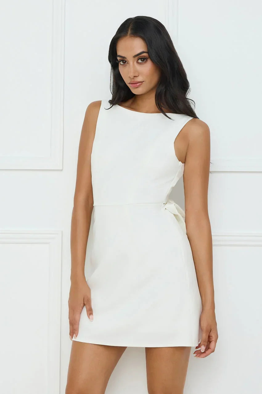 Enchanted Waltz Mini Dress White
