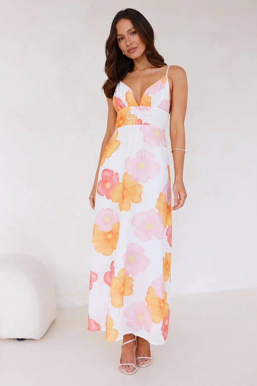 Soaking Up Maxi Dress White