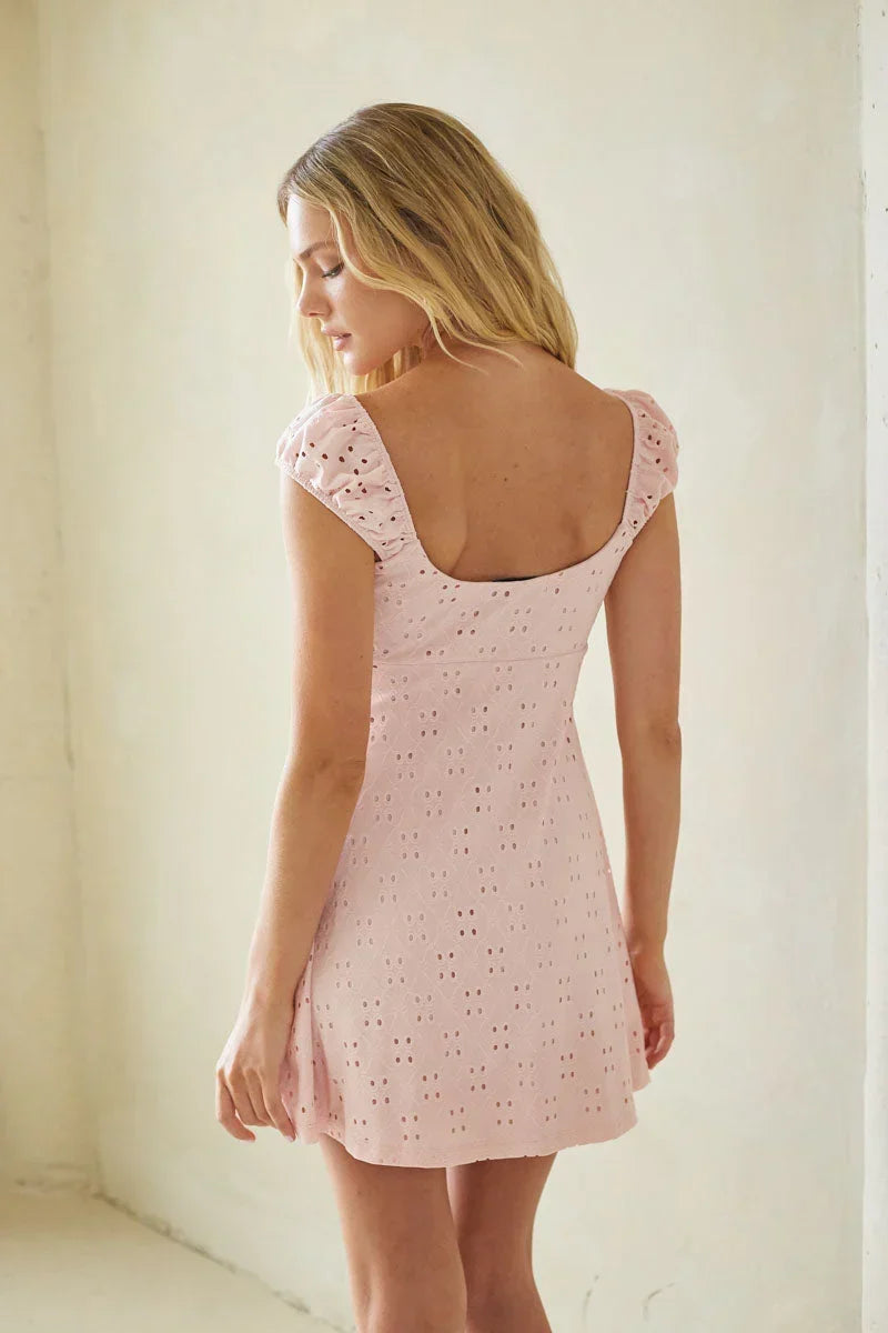 Aspen Eyelet Mini Dress