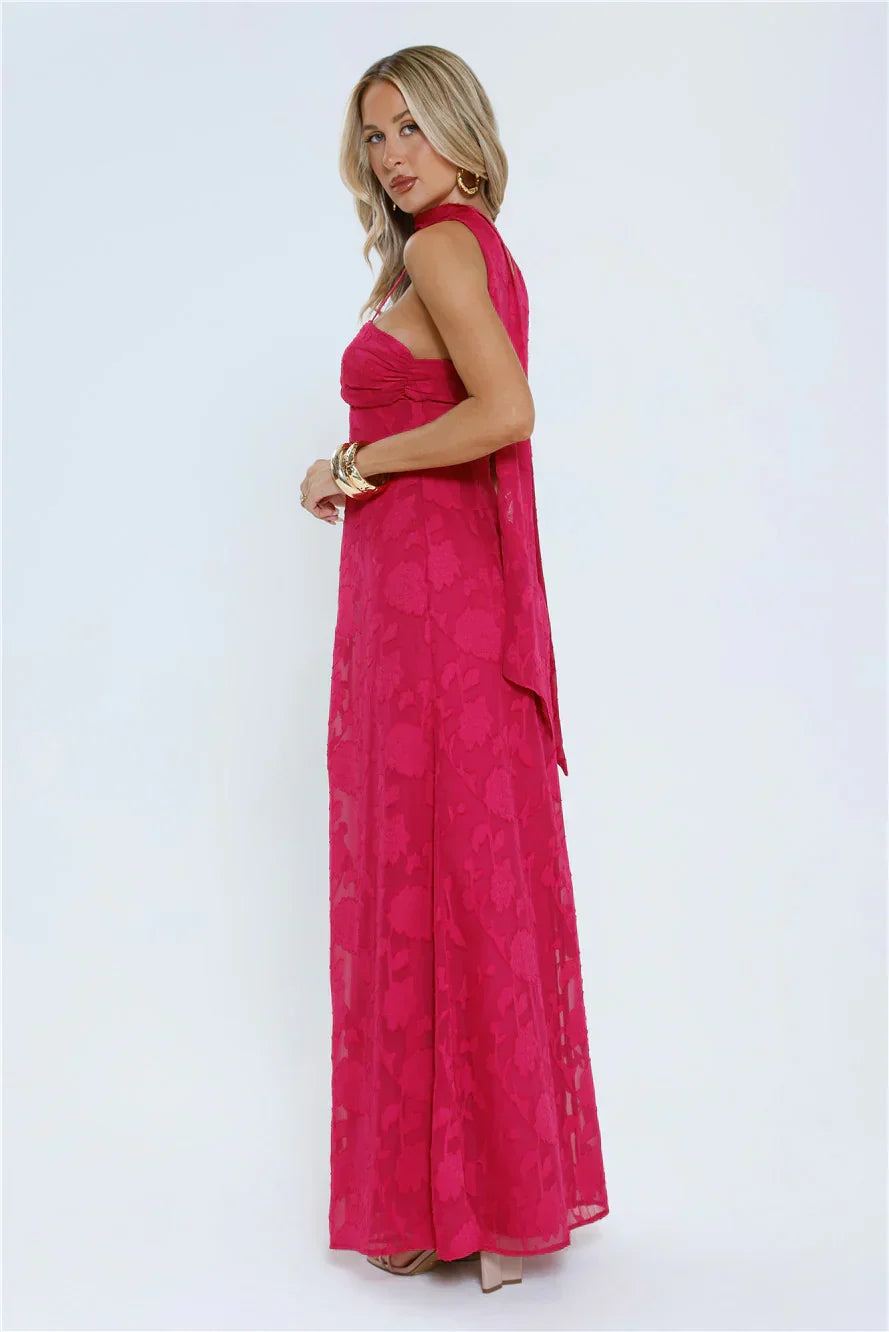 Flirt With Fire Maxi Dress Pink