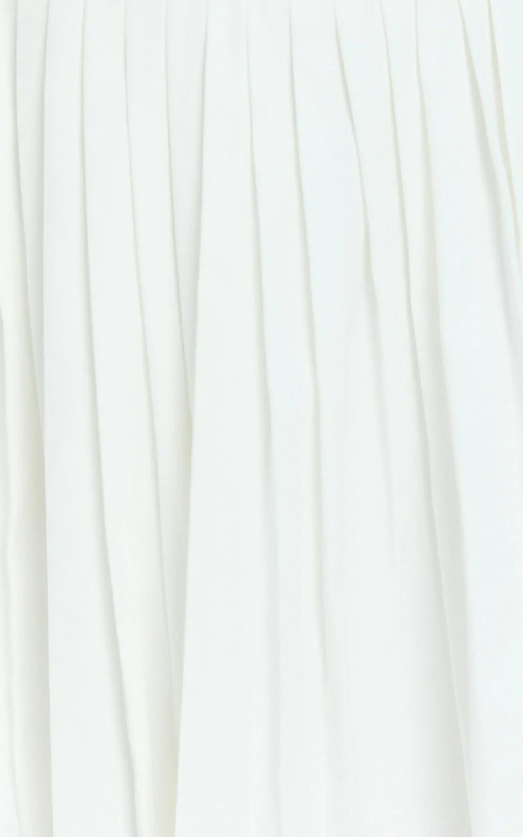 Nicolette Mini Dress - Square Neck Strappy Tie Shoulder Drop Waist Pleated Skirt Dress in Off White