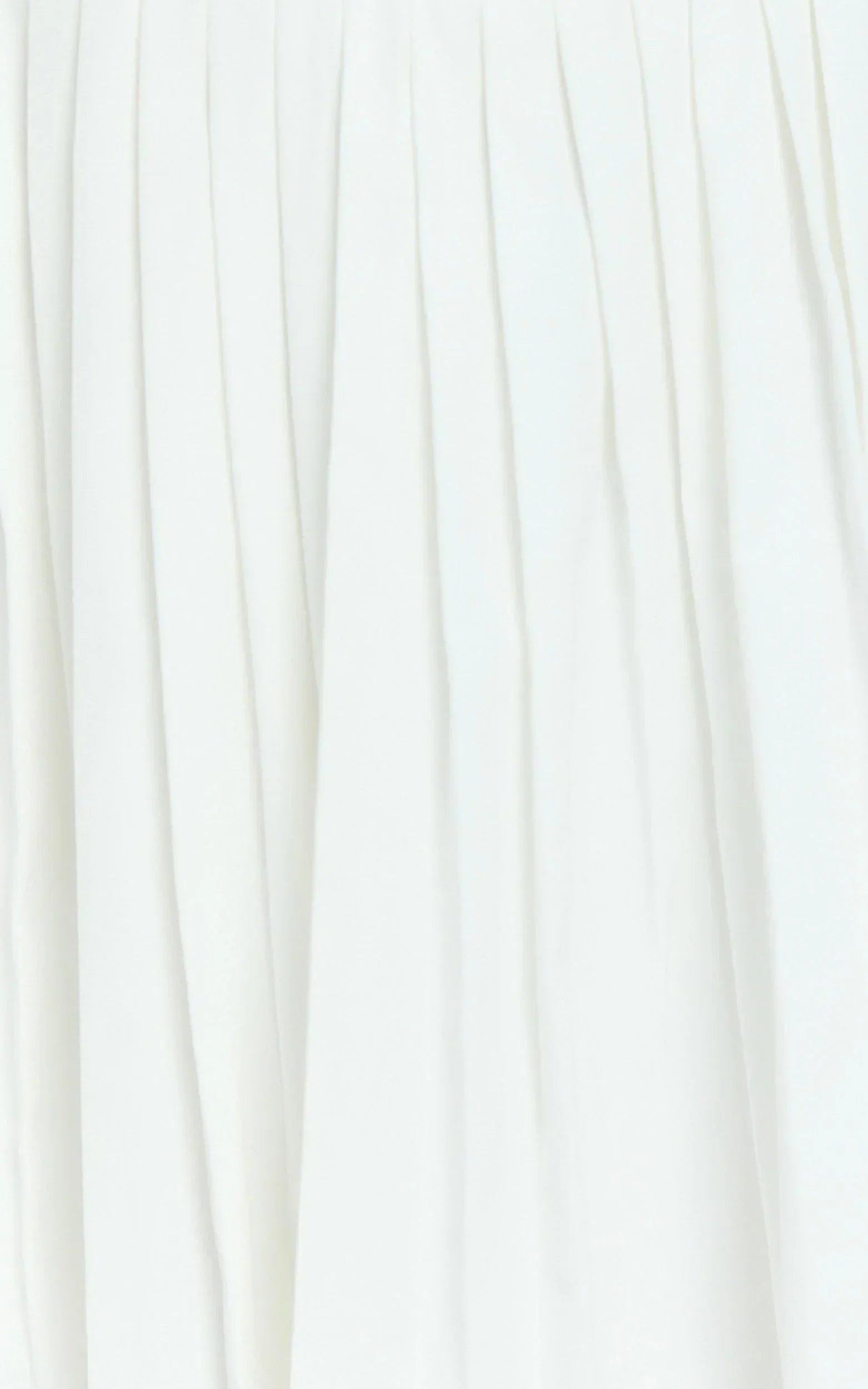 Nicolette Mini Dress - Square Neck Strappy Tie Shoulder Drop Waist Pleated Skirt Dress in Off White
