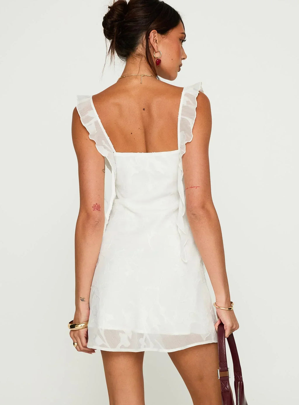 Lanai Mini Dress White Floral