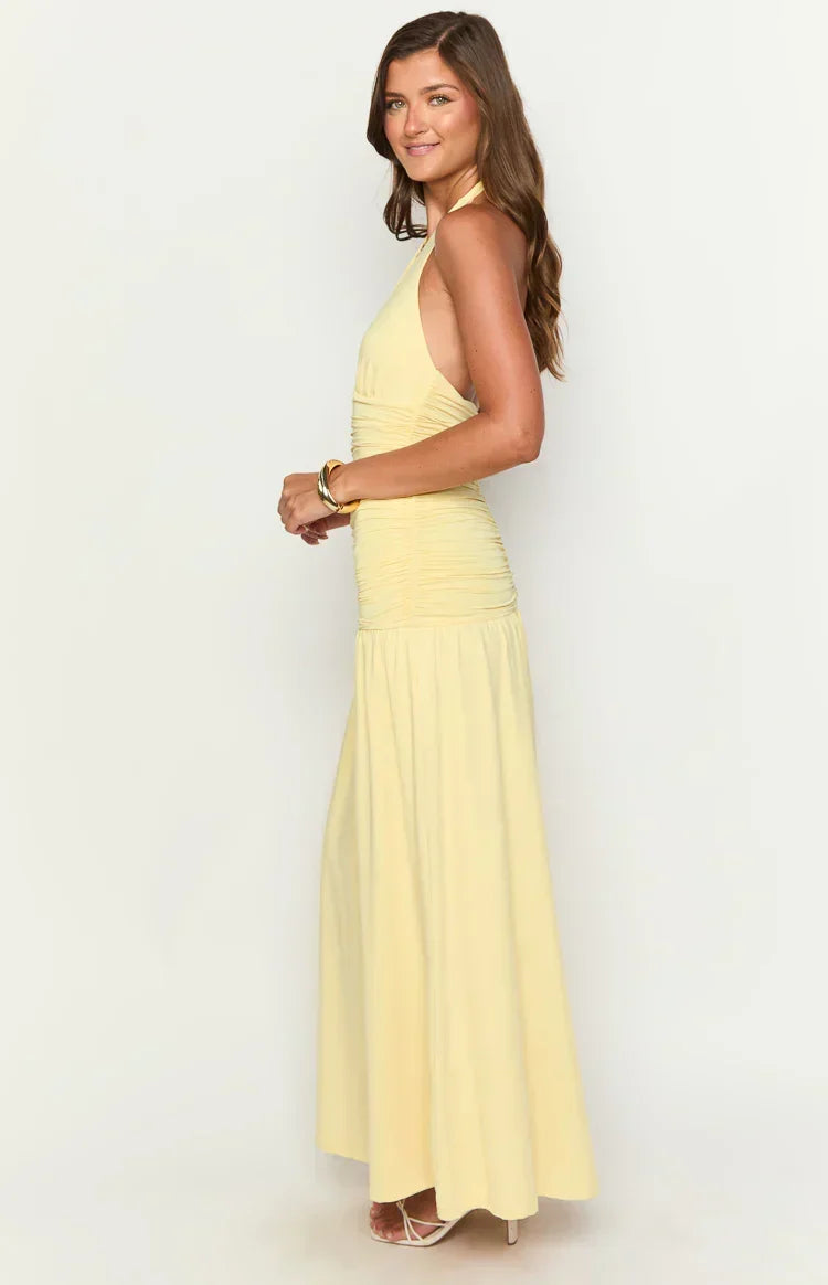 Gloria Yellow Maxi Dress