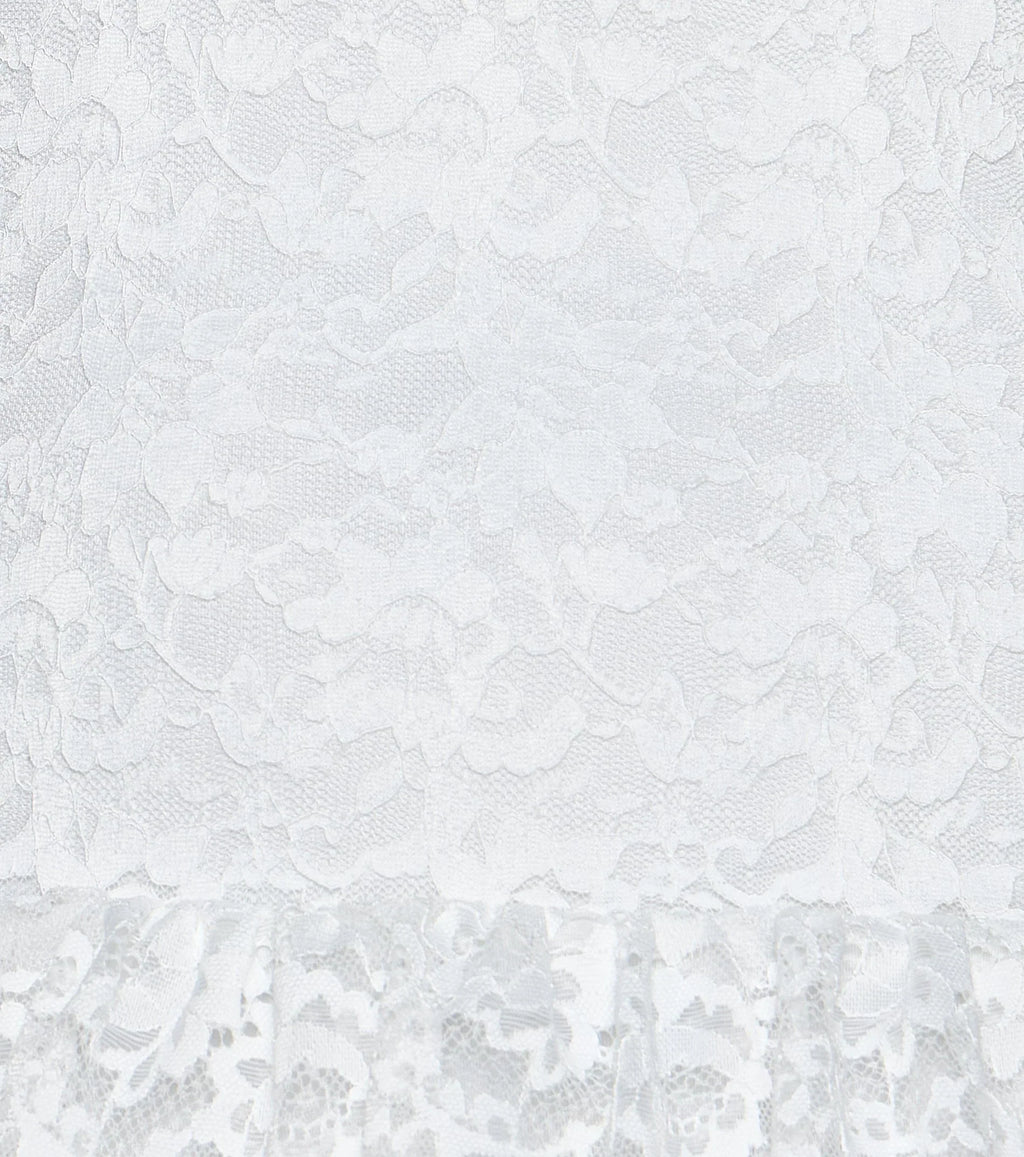 Ruffle Me Up Lace Halter Mini Dress