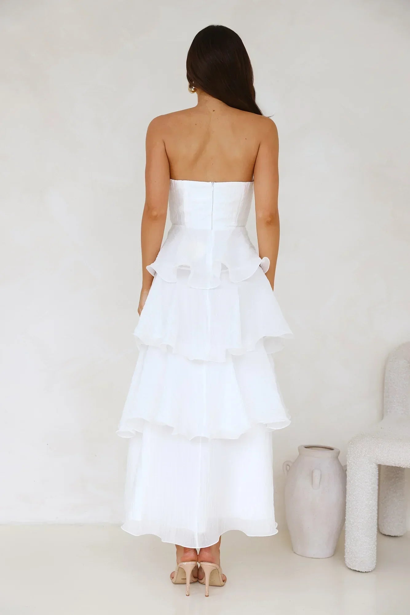 Wedding Adventure Strapless Maxi Dress
