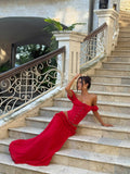 Lubela-Maxi-Skirt-Red