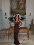 Pria Maxi Dress Chocolate