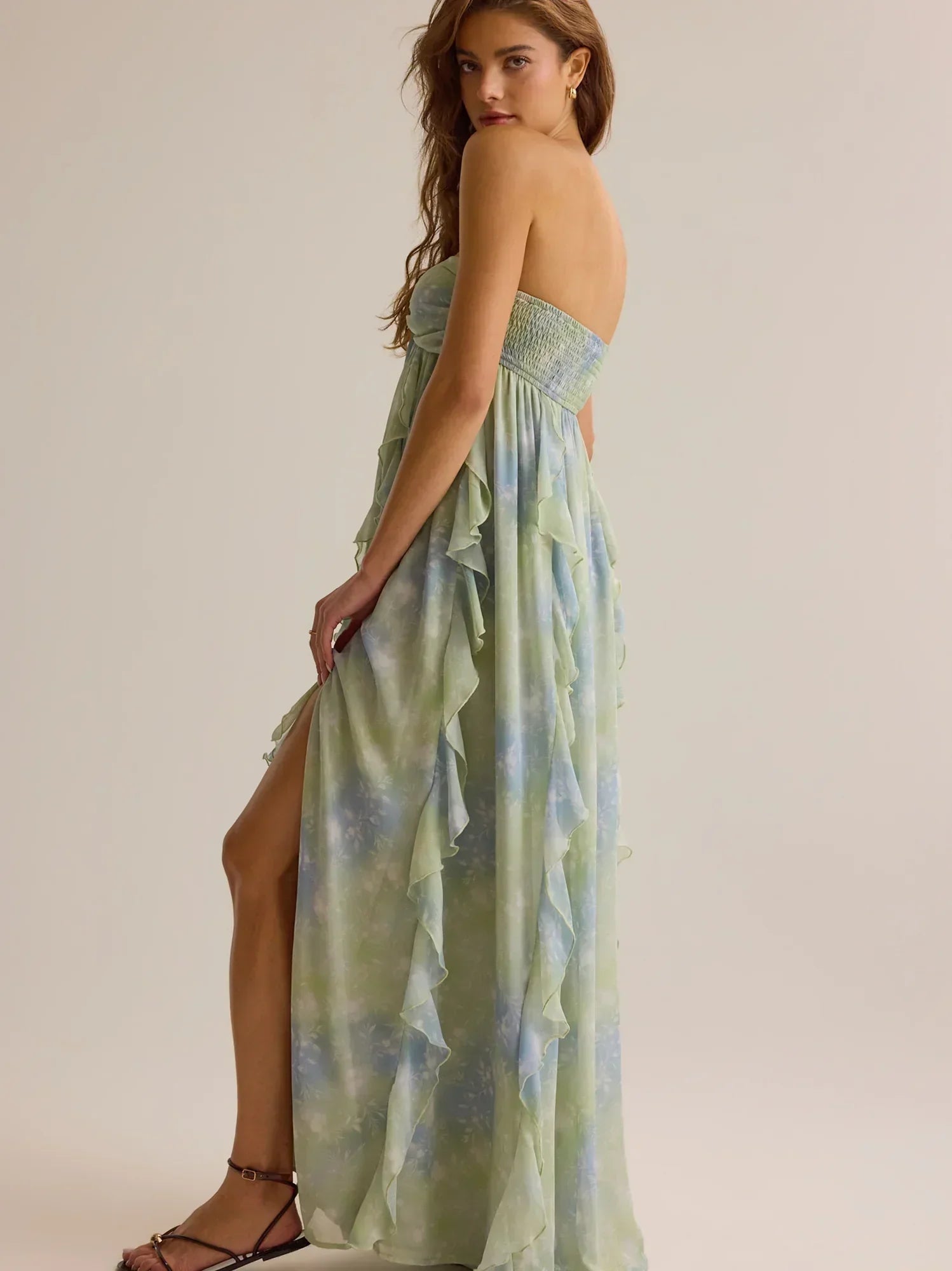 Harvey Ruffle Maxi Dress