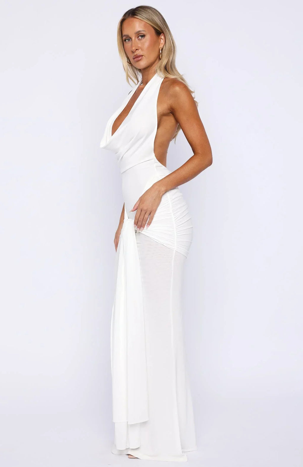 Be With You Forever Maxi Dress Off White