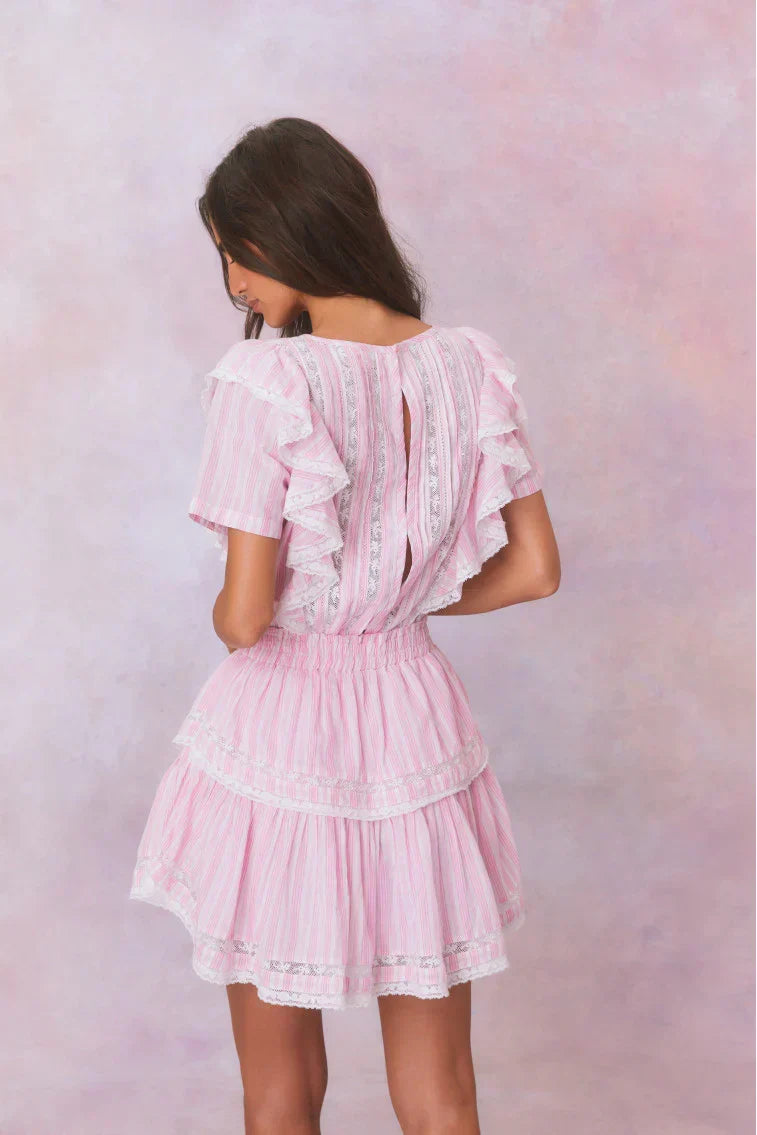 Natasha Stripe Cotton Mini Dress