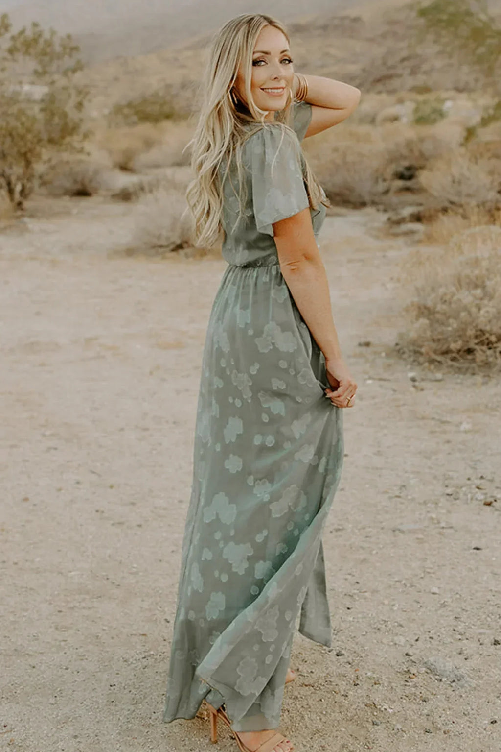 Faye Maxi Dress | Eucalyptus