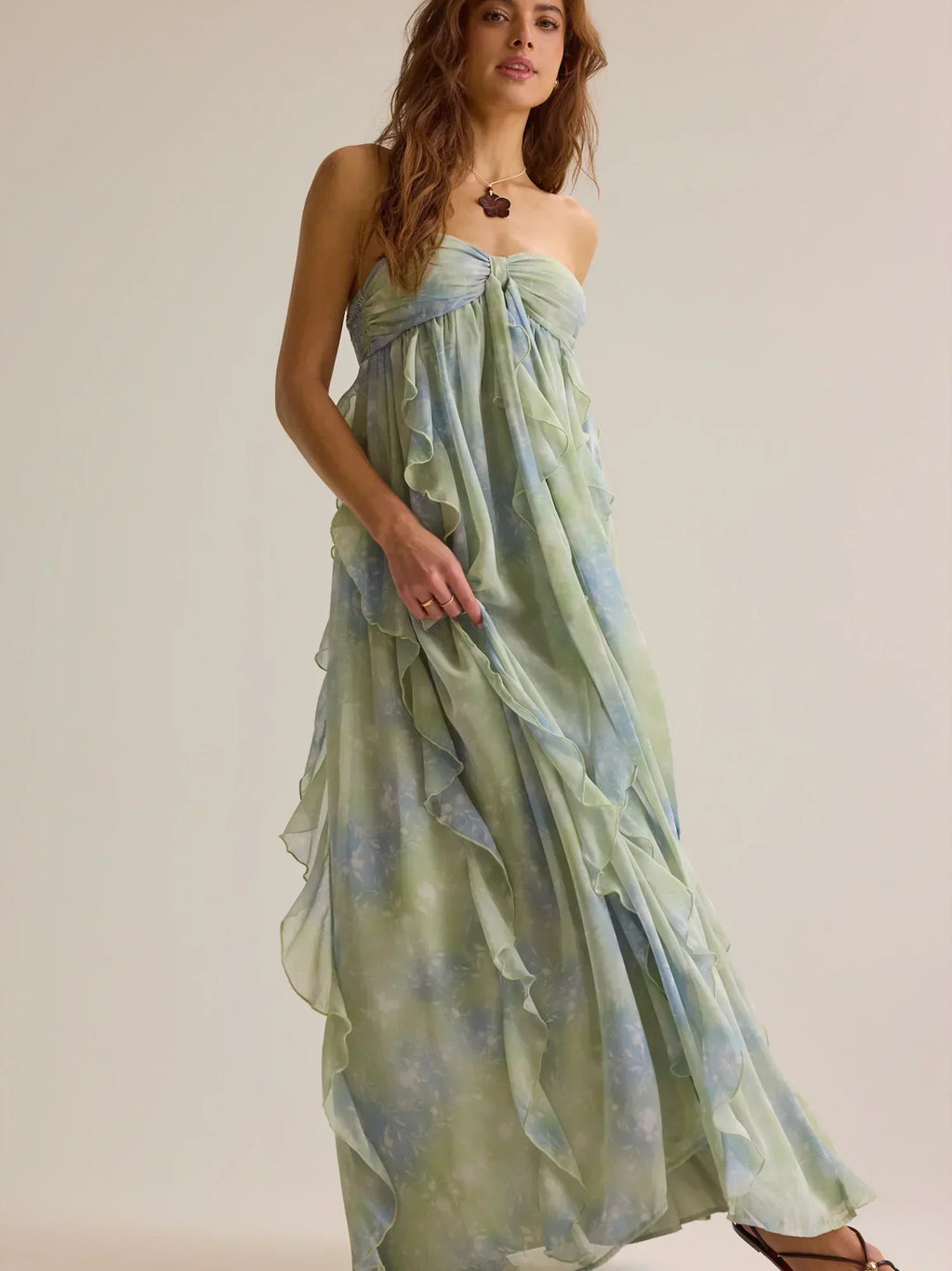 Harvey Ruffle Maxi Dress