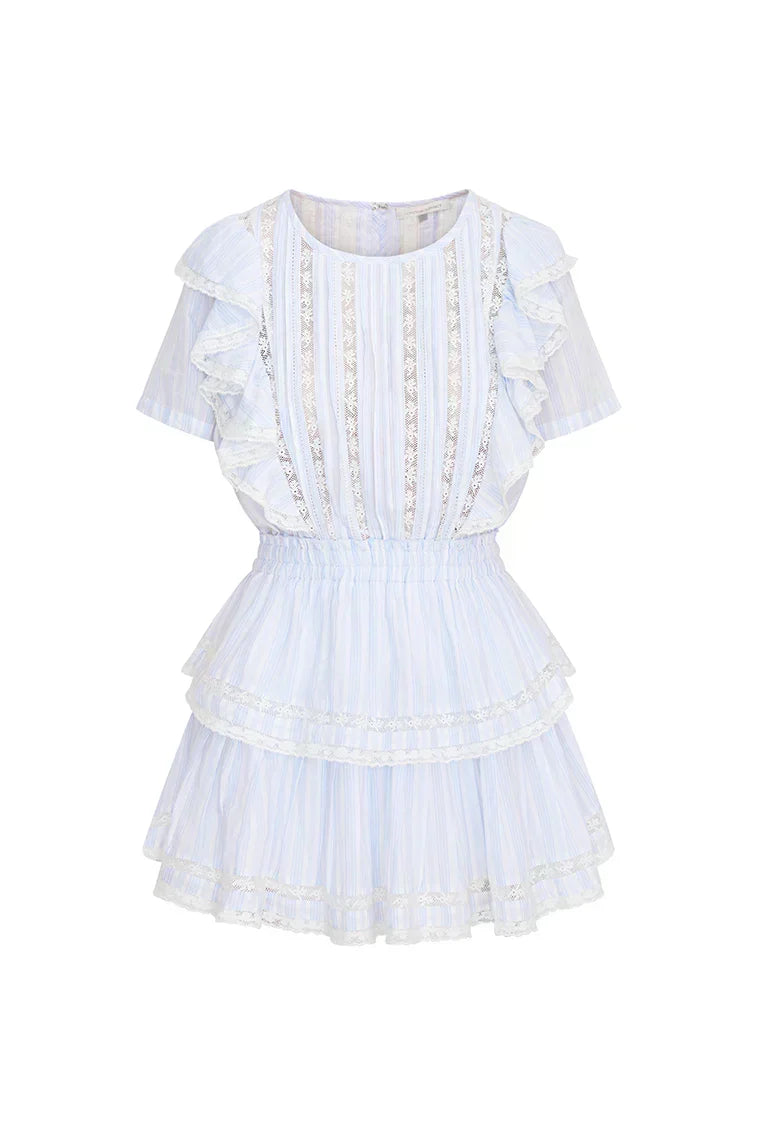 Natasha Stripe Cotton Mini Dress