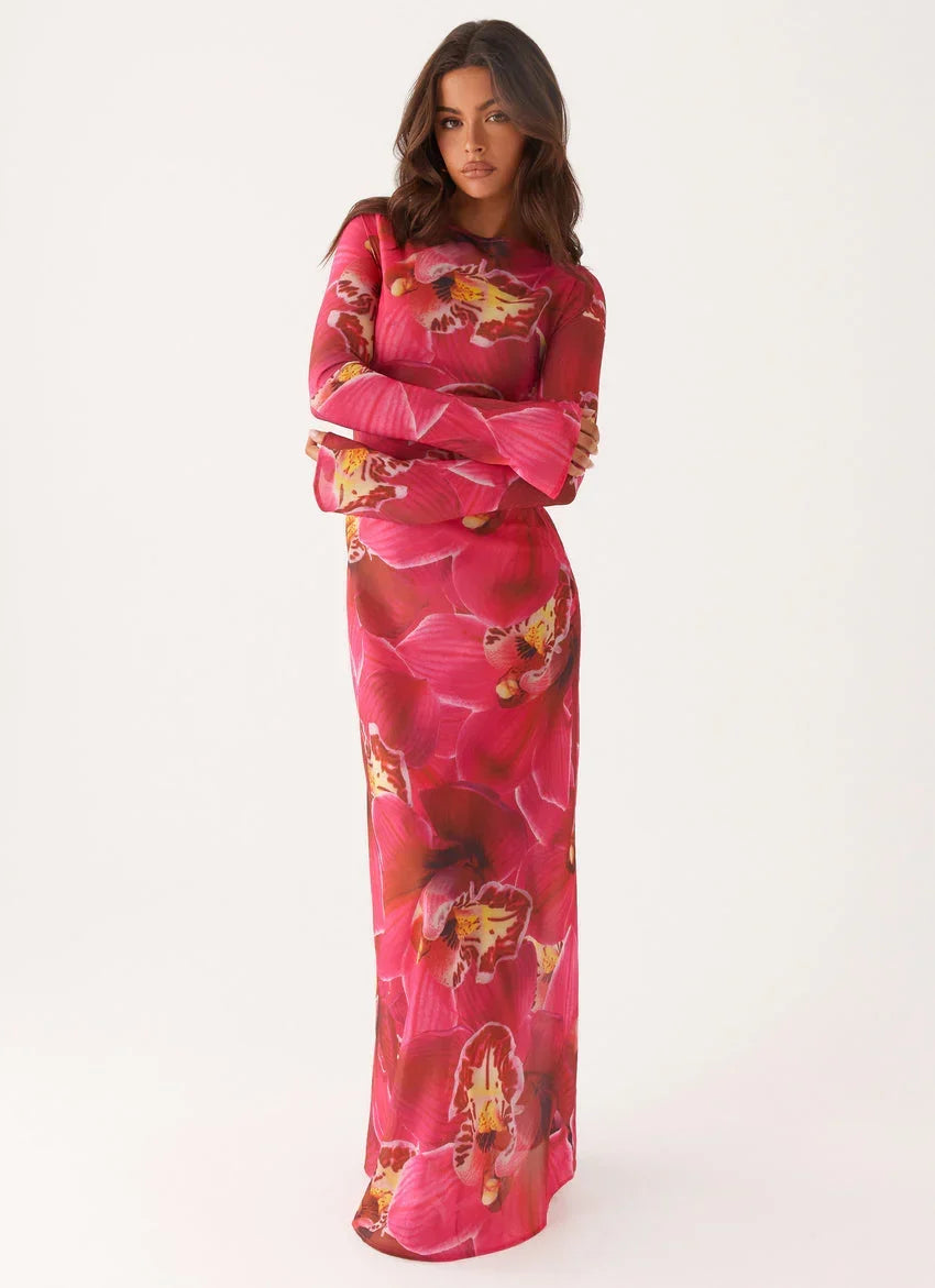 Lorde Maxi Dress - Orchid Pink