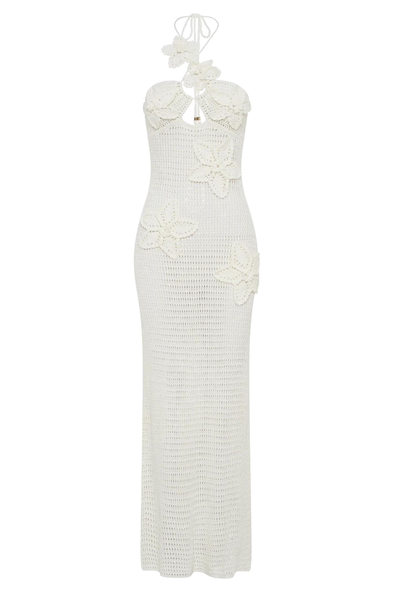 Kyla Floral Crochet Maxi Dress - Ivory
