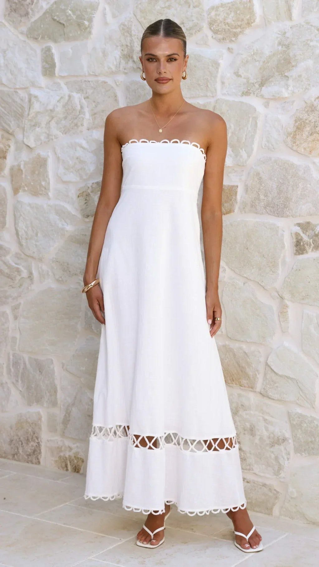 Caressa Maxi Dress - White