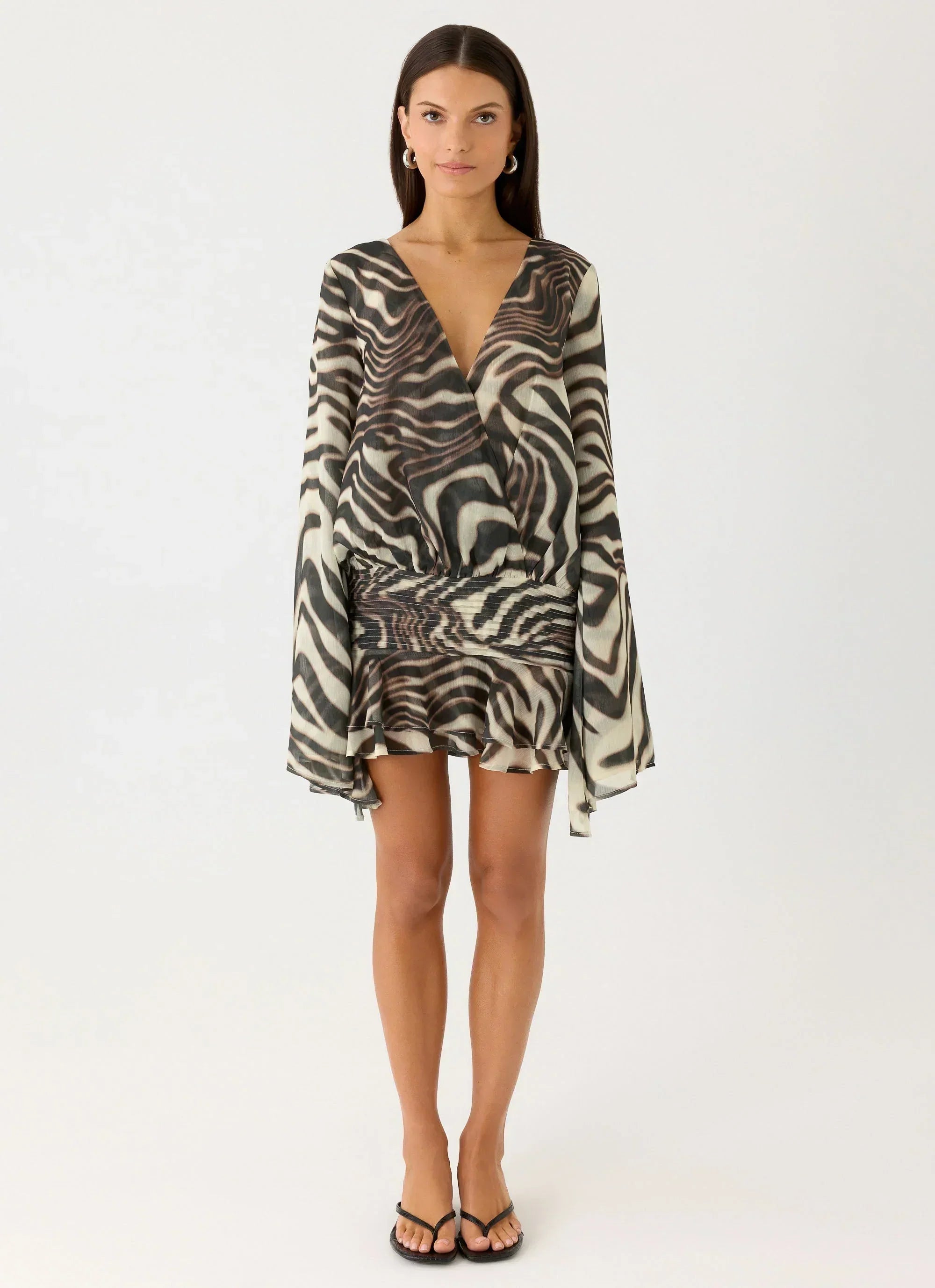 Elisana Mini Dress - Zebra