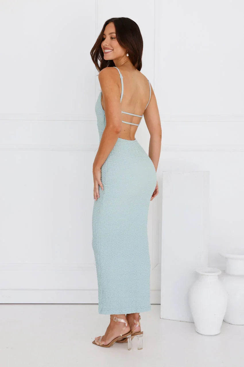 Posh Play Maxi Dress Sage