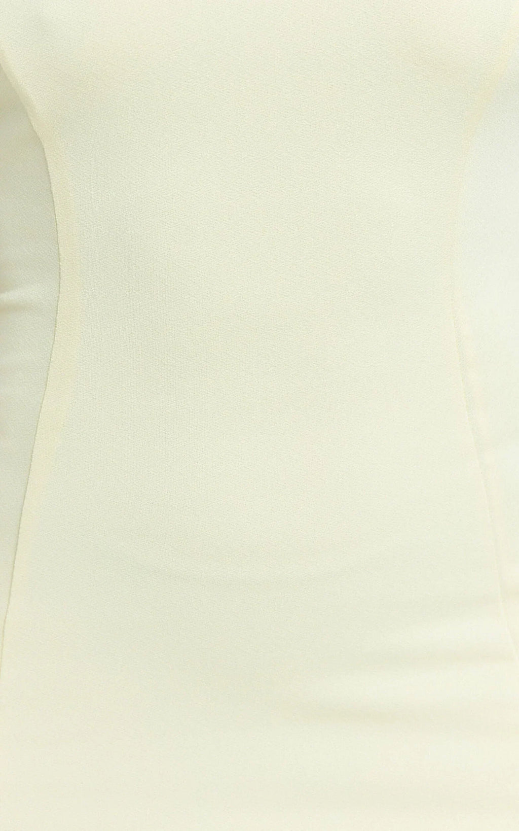 Sophie Mini Dress - Tie Neck Strapless Bodycon Dress In Lemon
