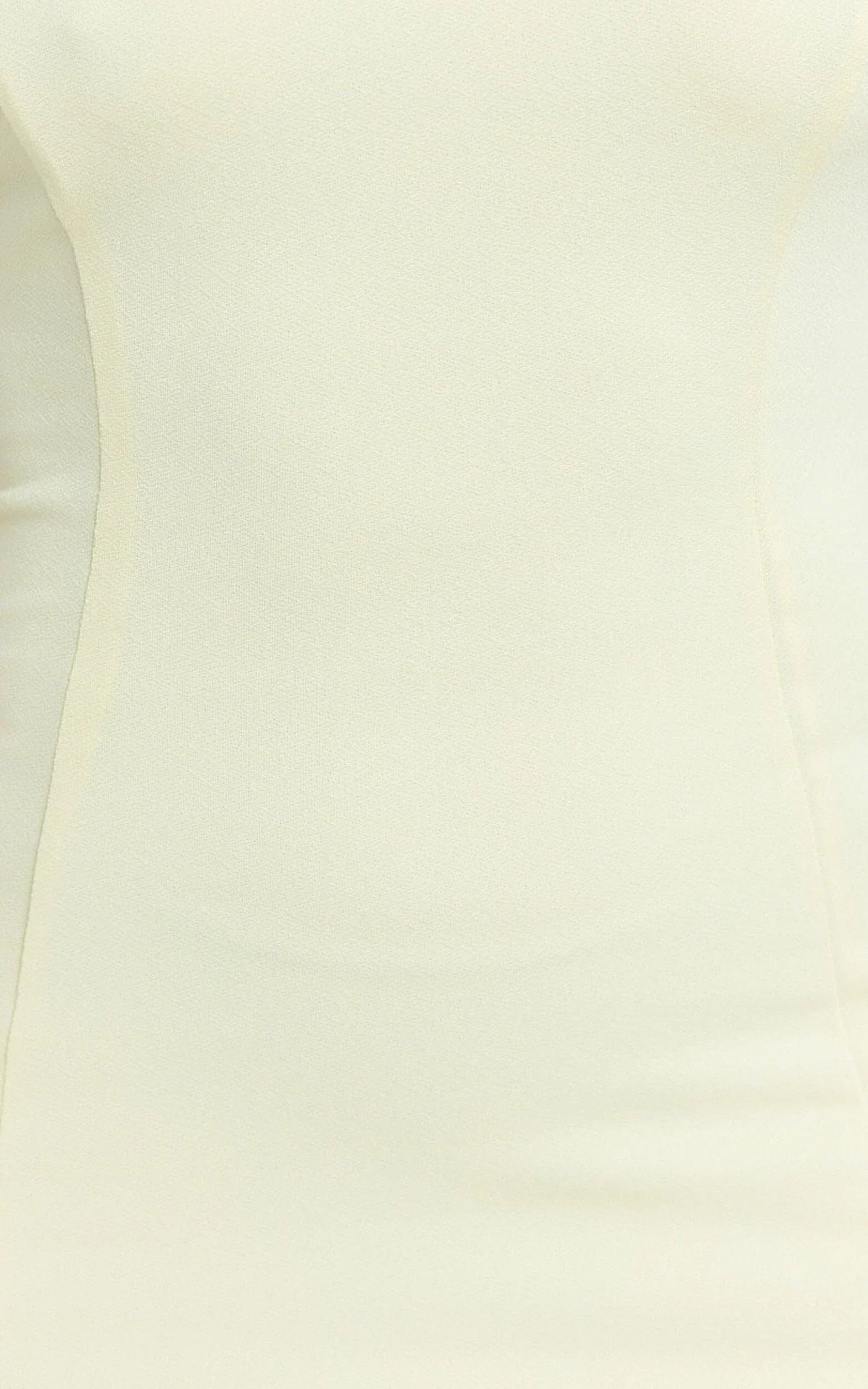 Sophie Mini Dress - Tie Neck Strapless Bodycon Dress In Lemon