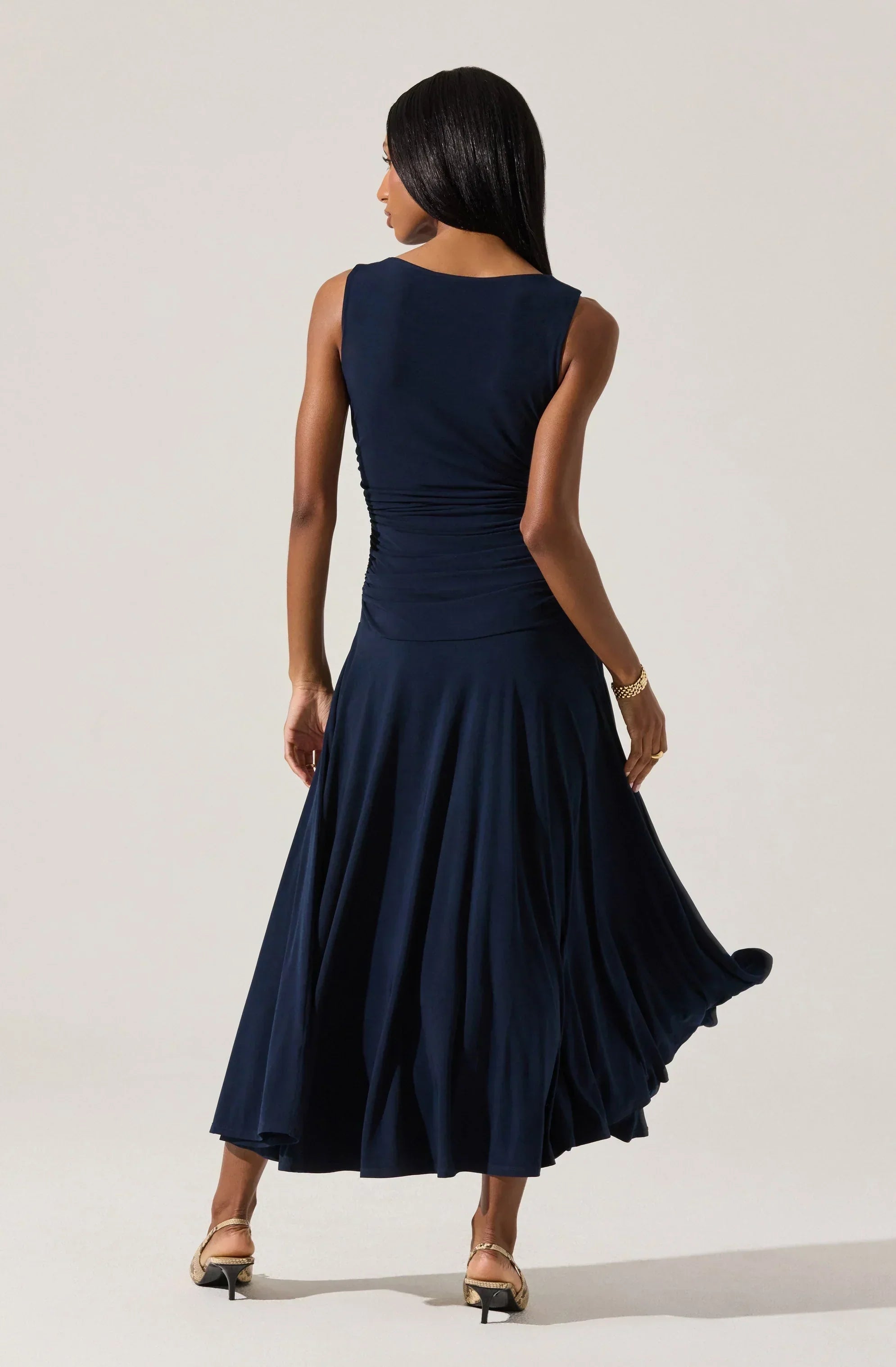 Melisandre High Neck Midi Dress