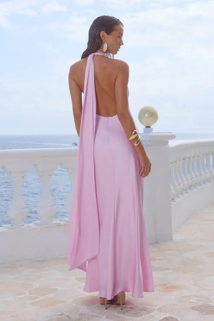 Arabelle High Neck Maxi Dress