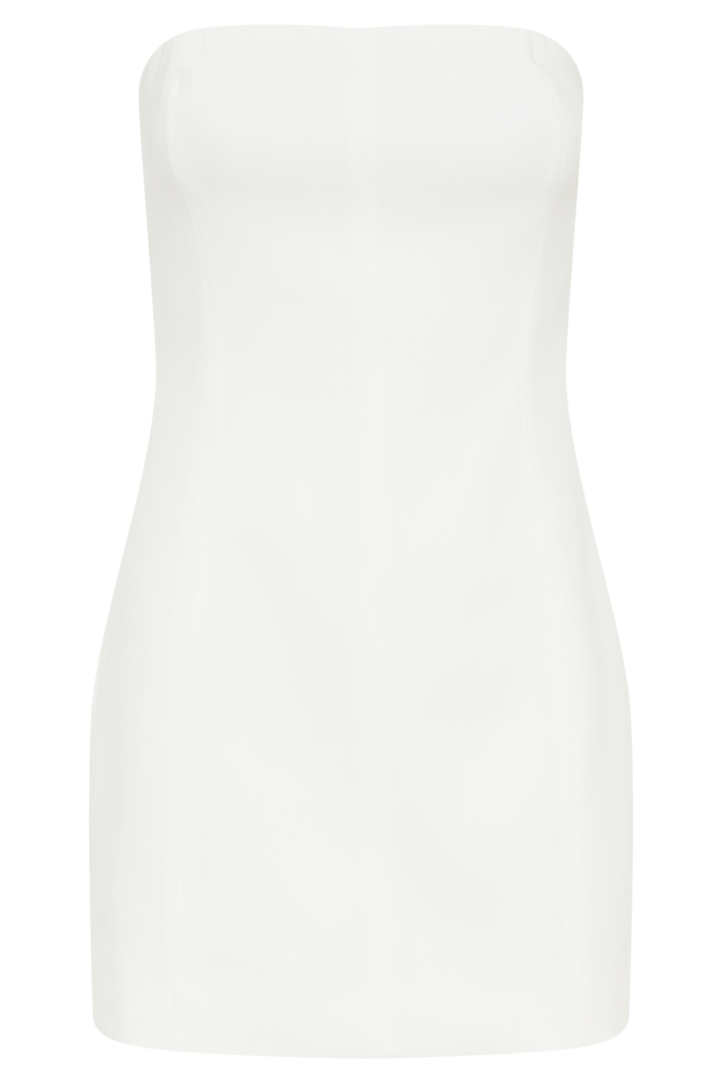 Maci White Crepe Mini Dress