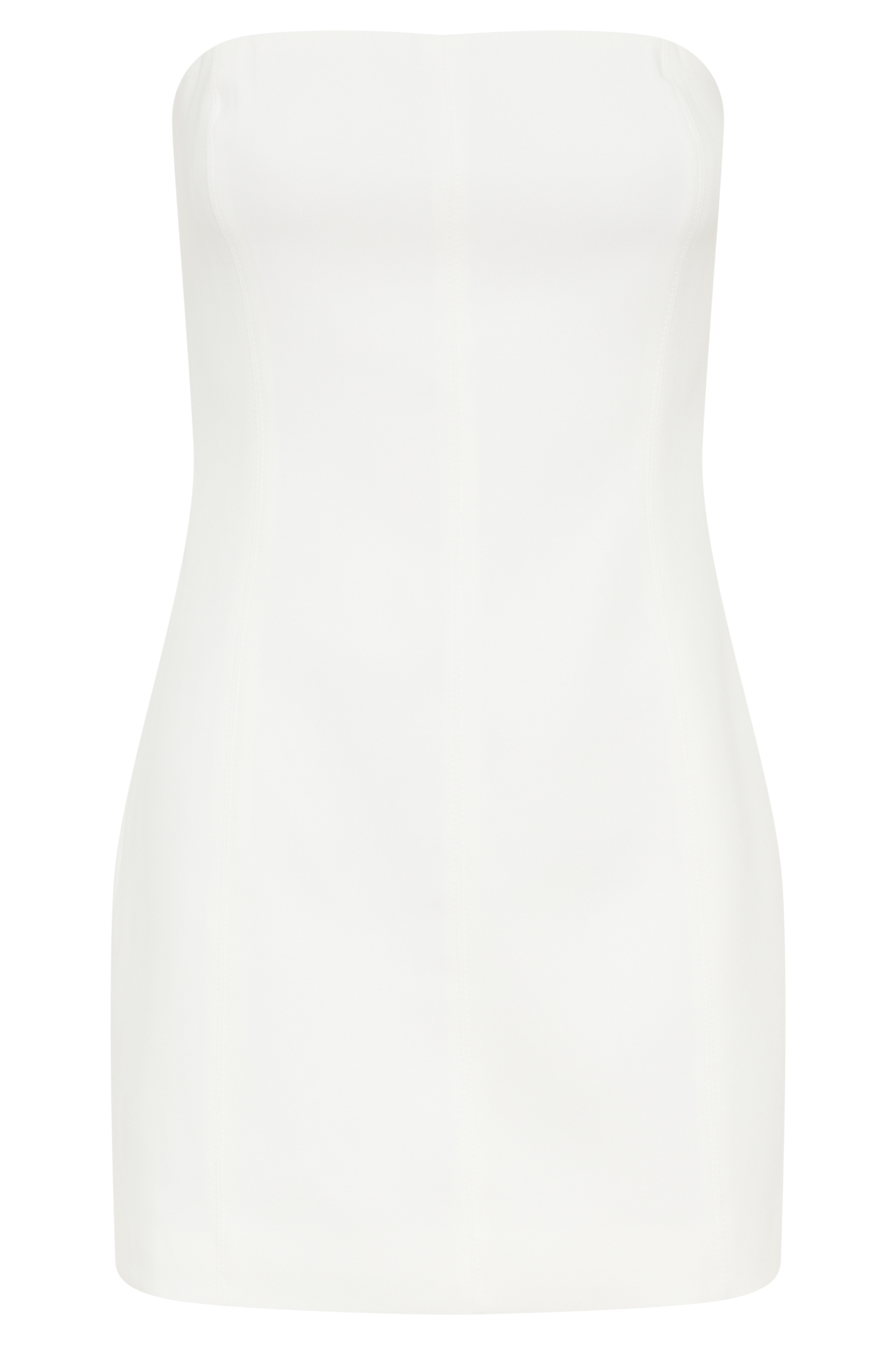Maci White Crepe Mini Dress