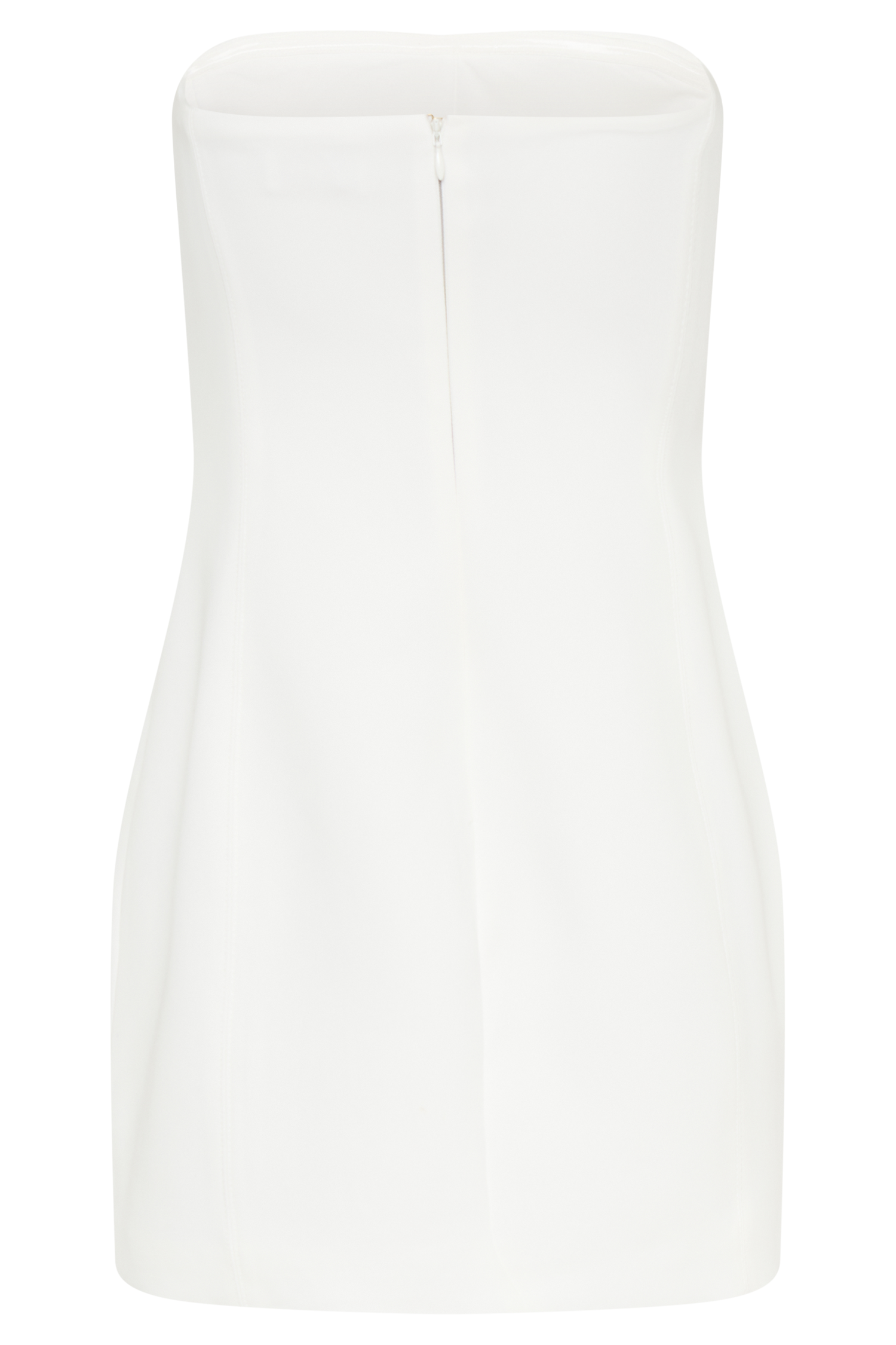 Maci White Crepe Mini Dress