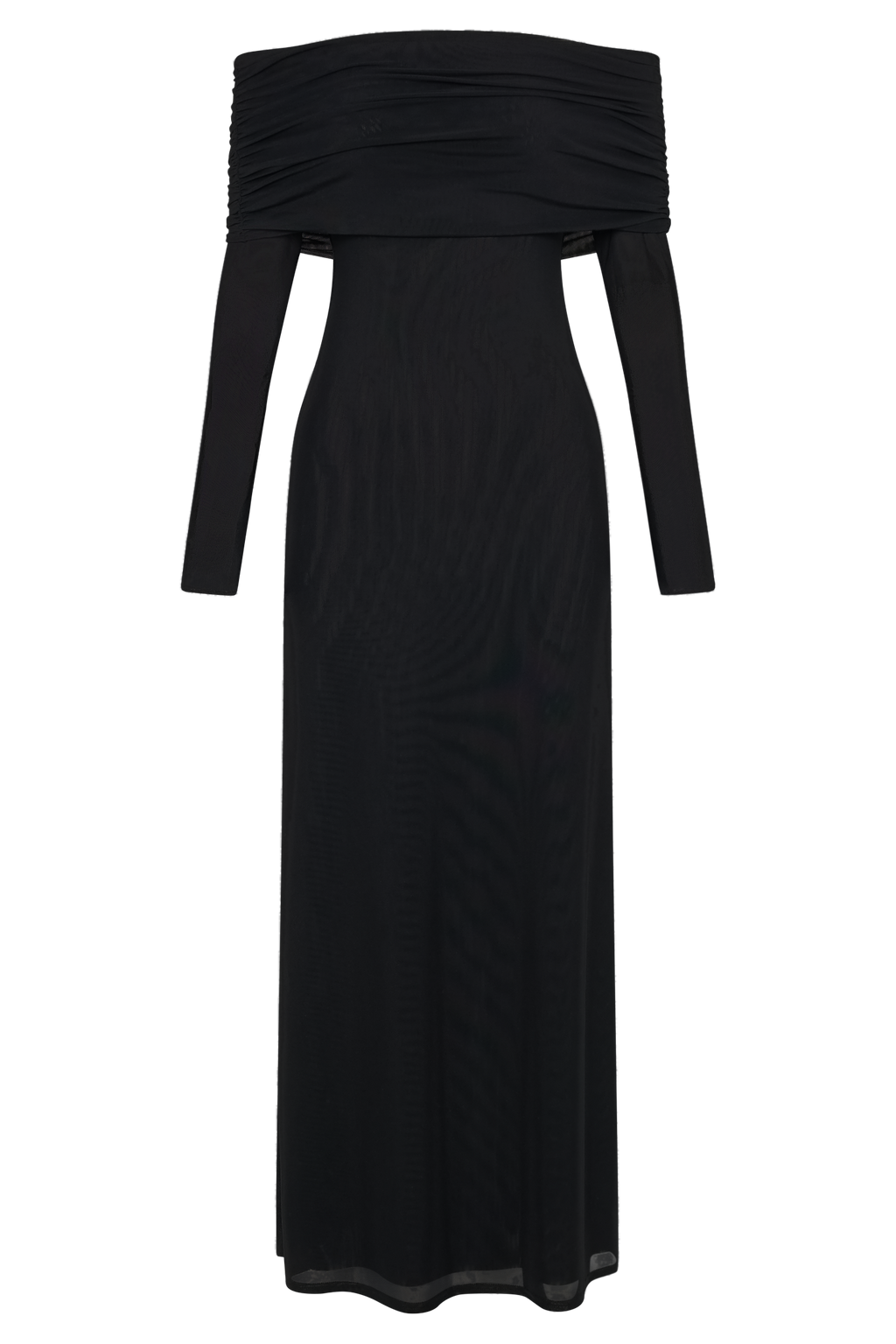Josie Off Shoulder Mesh Maxi Dress