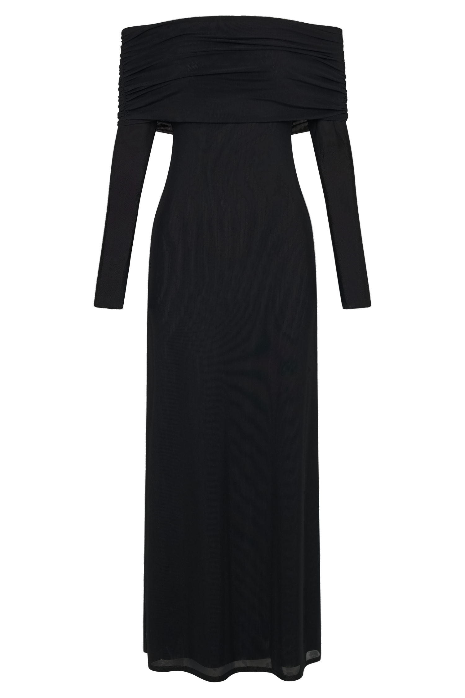Josie Off Shoulder Mesh Maxi Dress