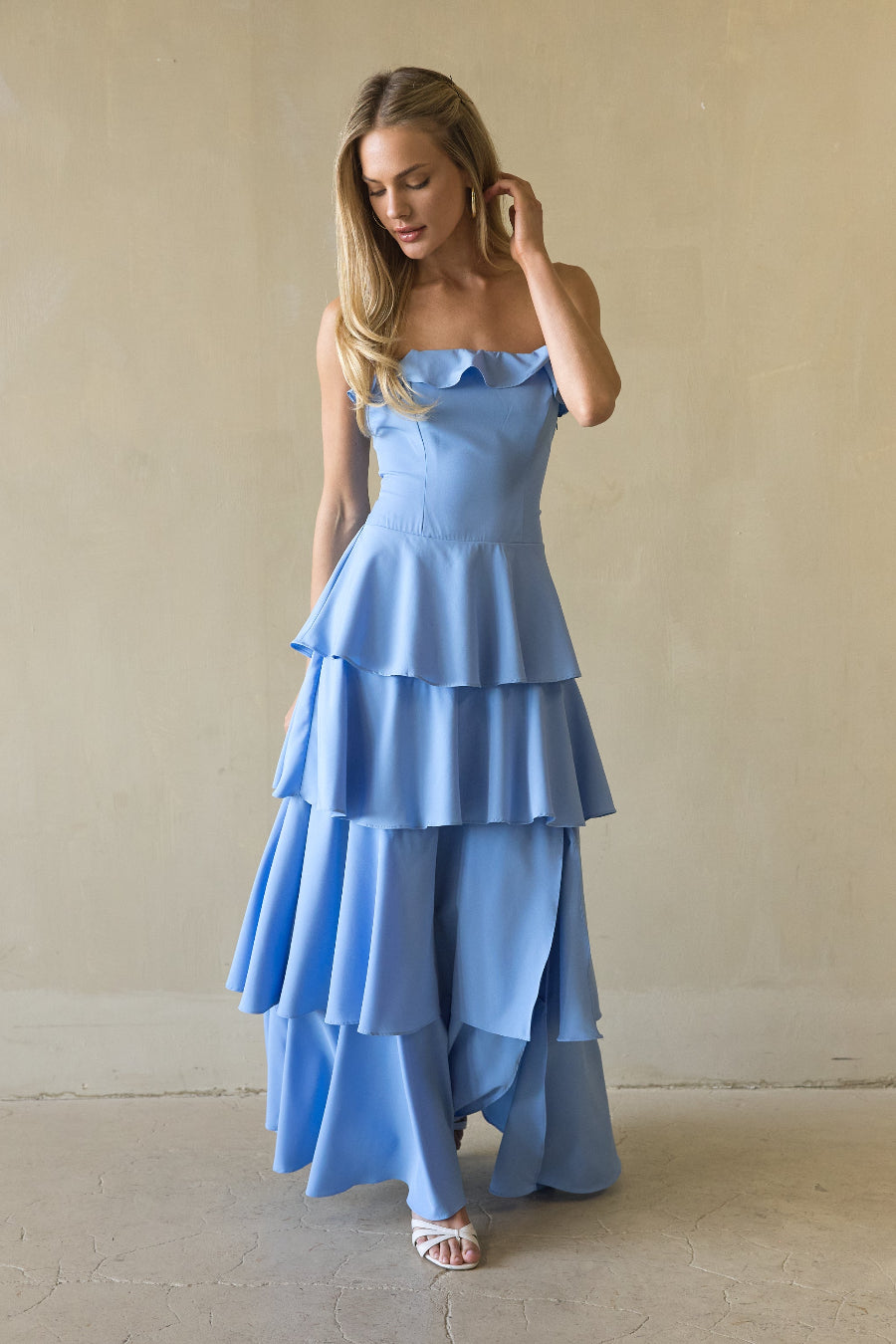 Caterina Tiered Ruffle Maxi Dress