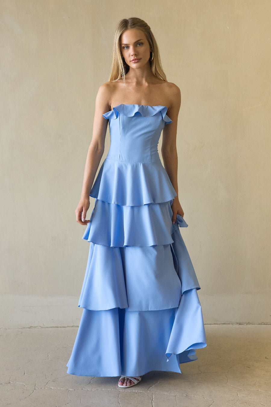 Caterina Tiered Ruffle Maxi Dress