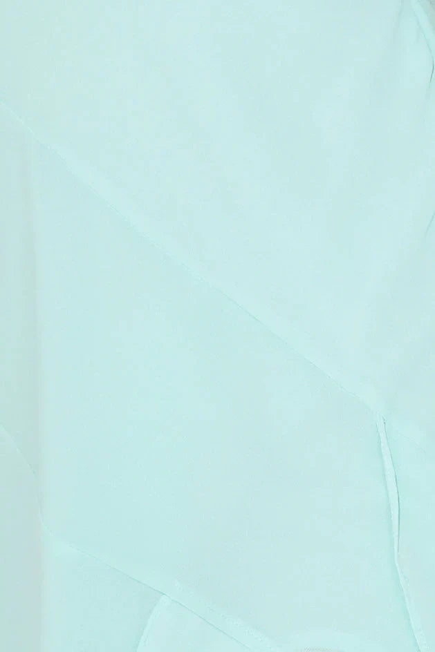 Fresh Scent Frill Maxi Dress Aqua