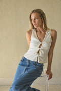 Elkie Twist Front Tank Top