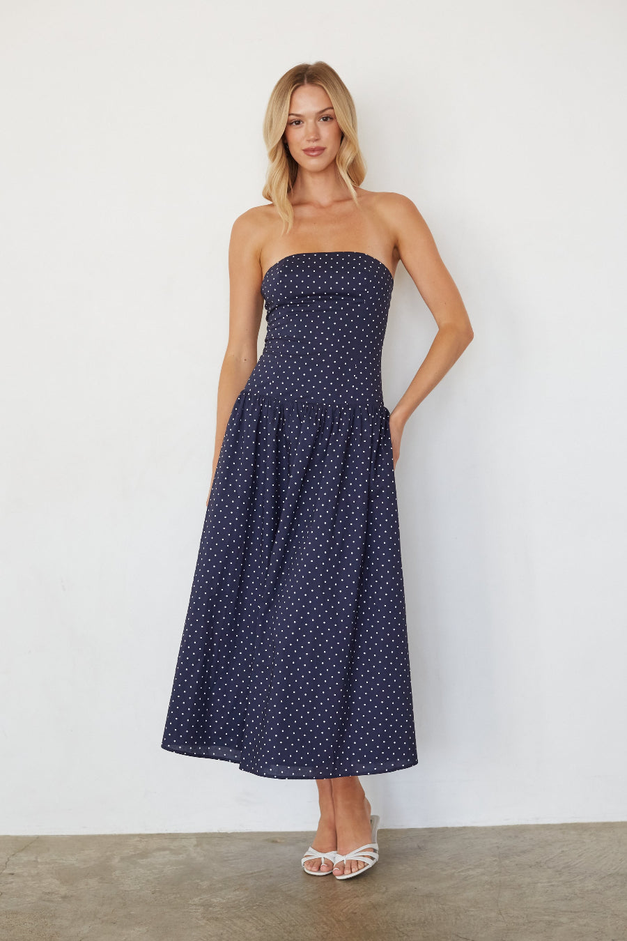 Joey Polka Dot Midi Dress