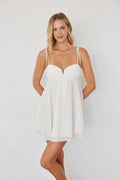 May Tie Strap Chiffon Mini Dress