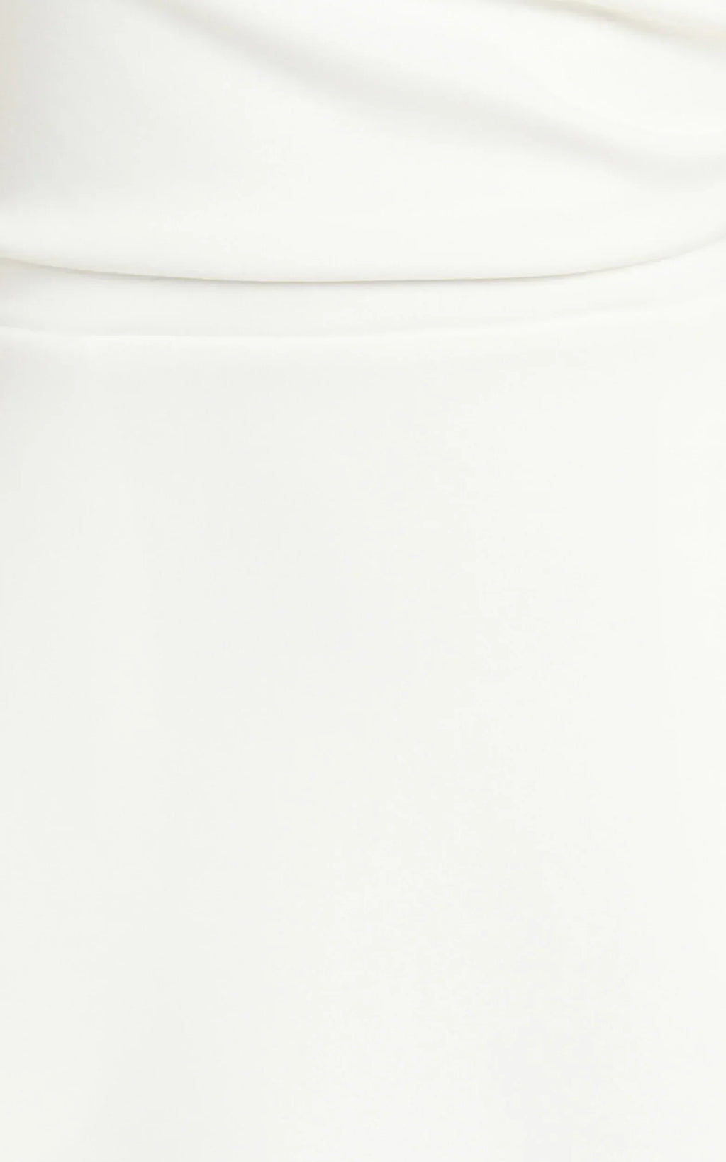 Macy Midi Dress High Neck A Line Dress in Off White