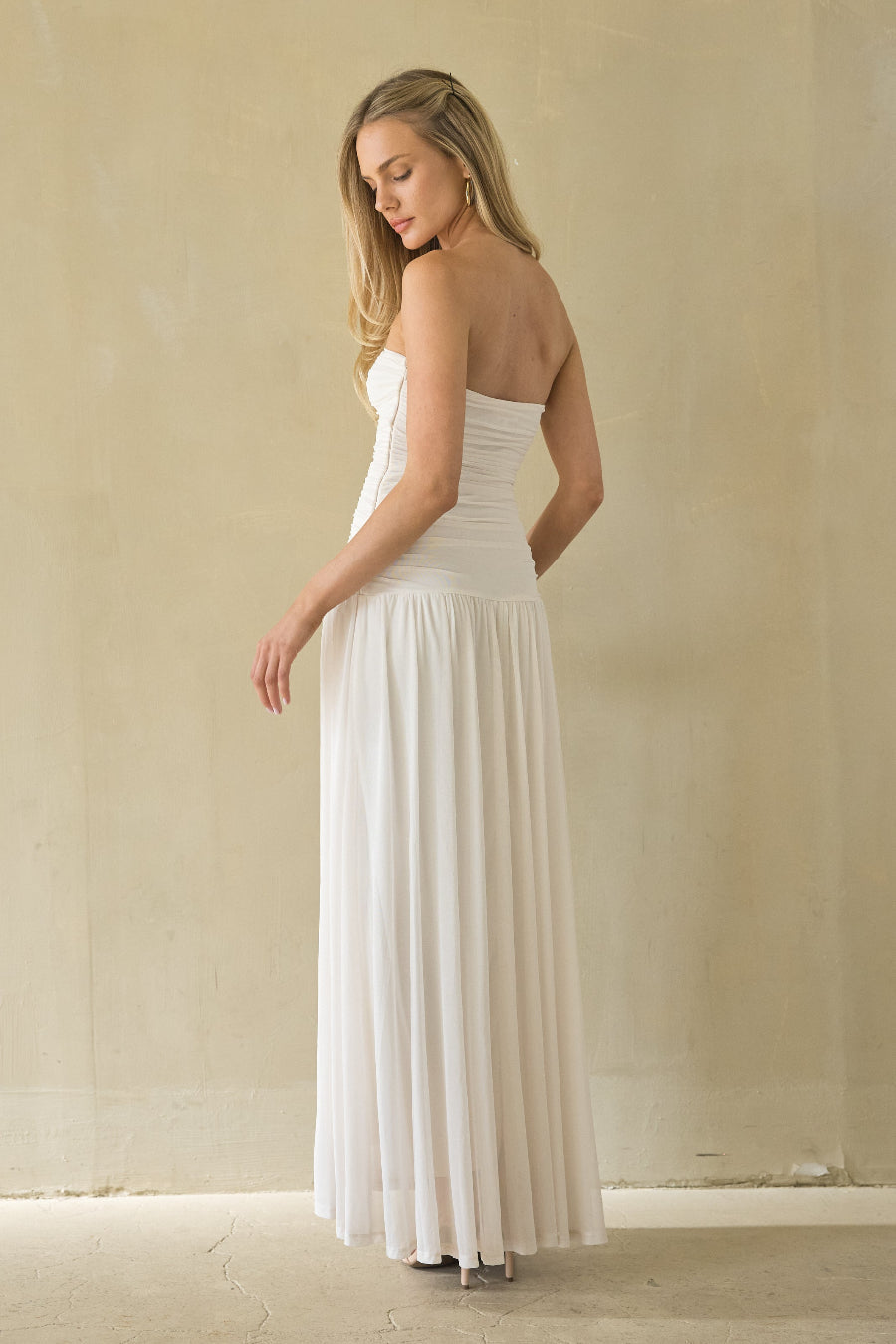 NIA Beverly Mesh Maxi Dress