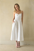 NIA Destene Open Back Midi Dress