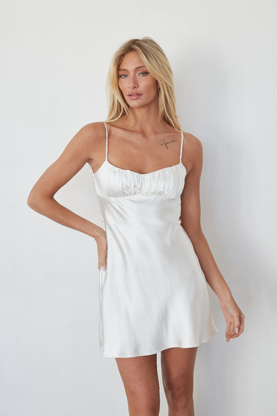 Ria Twist Back Mini Dress