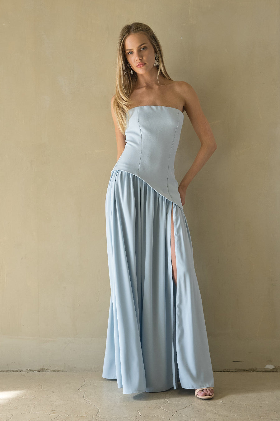 Retta Asymmetrical Maxi Dress