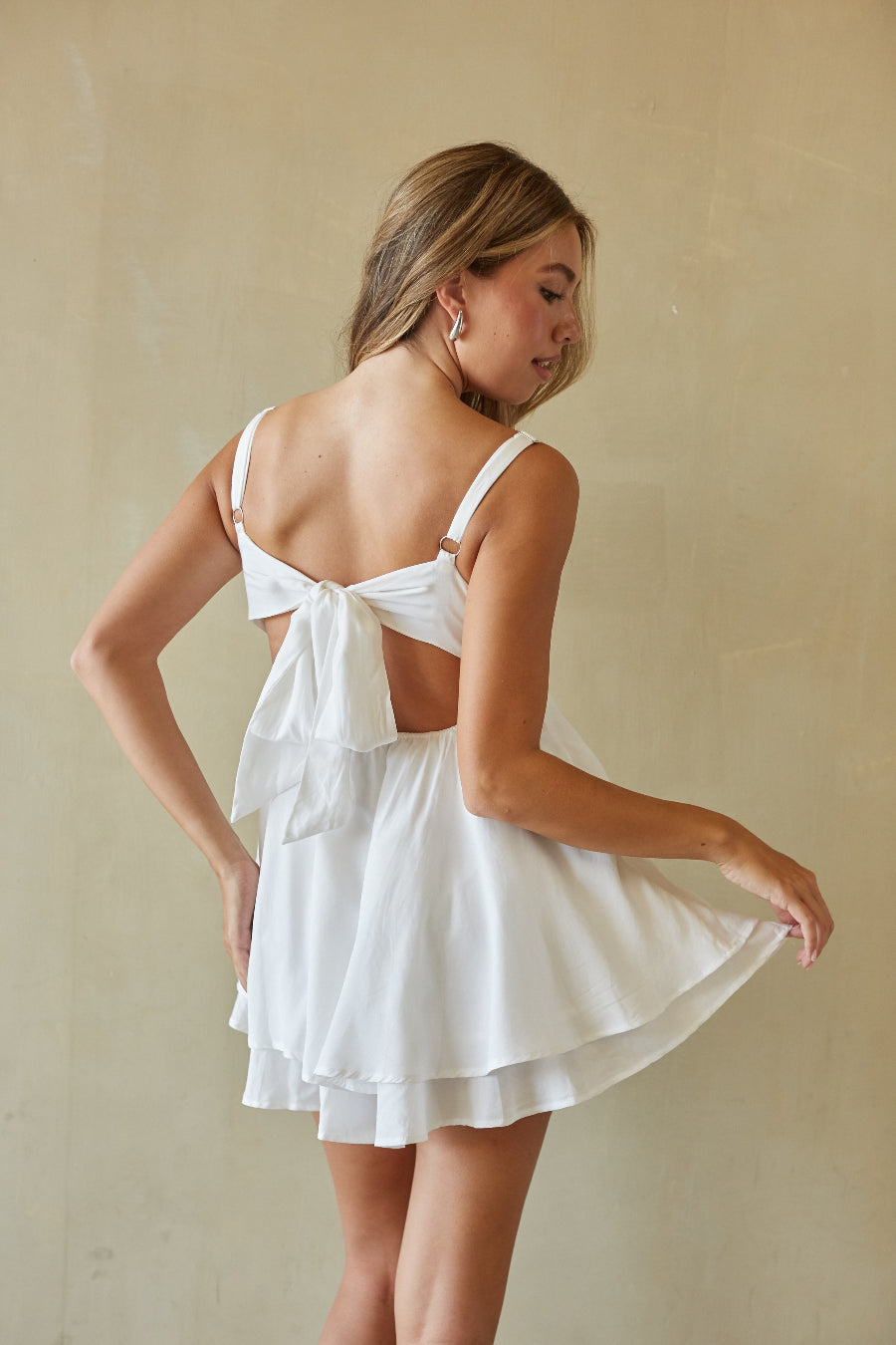 Suki Twist Babydoll Mini Dress