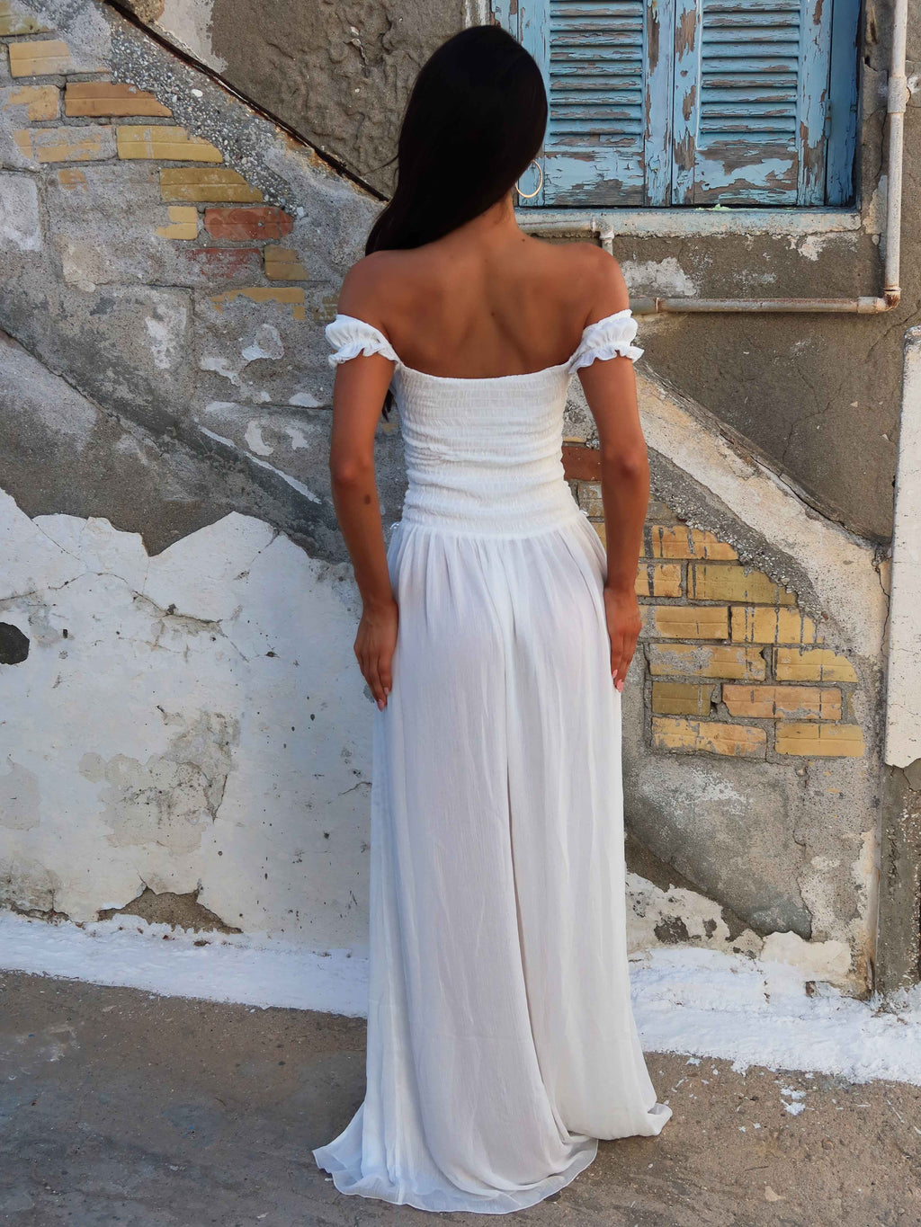 Yvinne White Maxi Dress