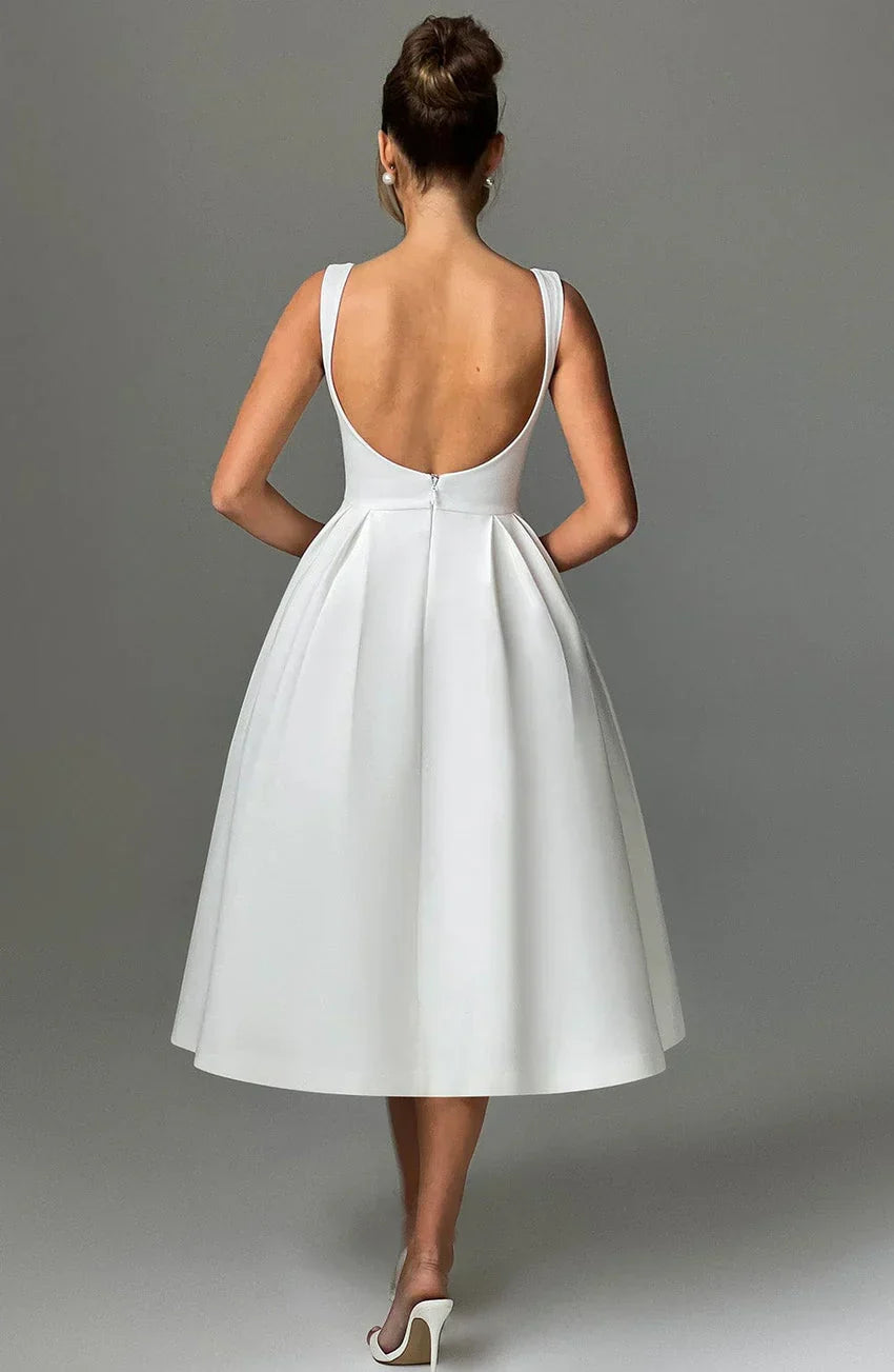 Clarabella Midi Dress - Ivory