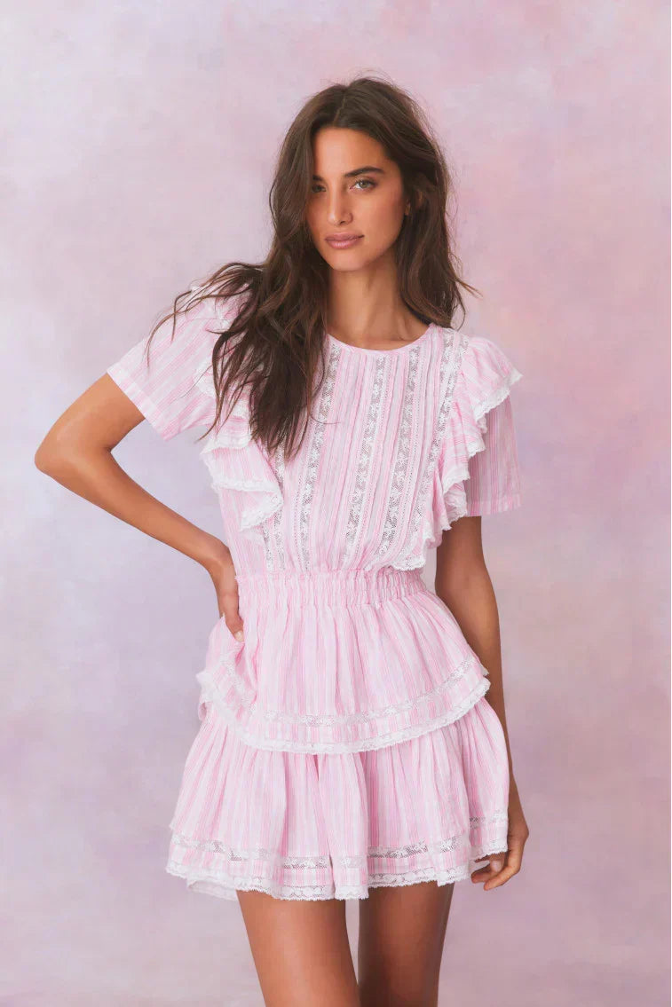 Natasha Stripe Cotton Mini Dress